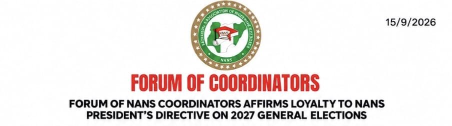 NANS Coordinators Affirm Loyalty to Akinteye’s Directive on 2027 General Elections